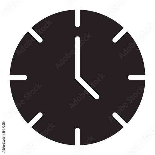 clock glyph icon