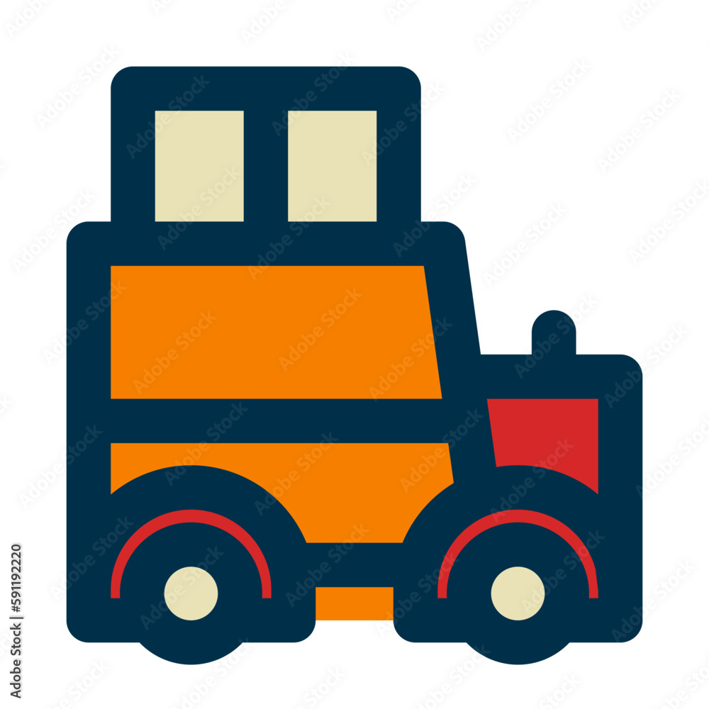 delivery of shopping day fill icon style delivery of shopping day fill icon style