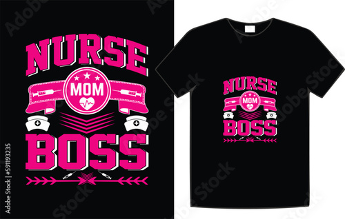 Nurse Typography T-Shirt Design