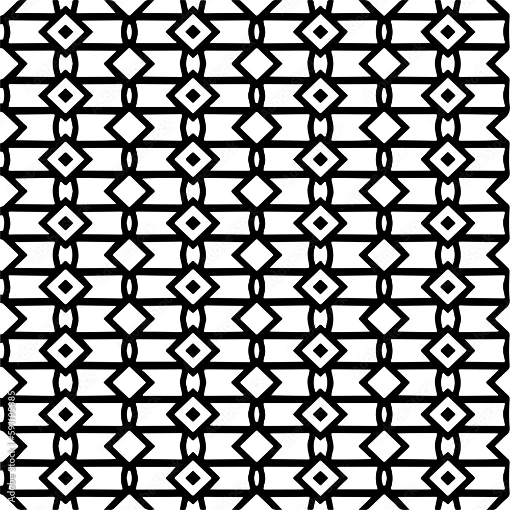 Naklejka premium Abstract background with repeat pattern . Black and white color. Perfect for site backdrop, wrapping paper, wallpaper, textile and surface design. 