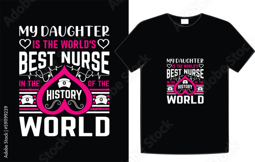 Nurse Typography T-Shirt Design