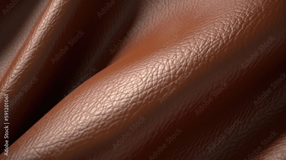 Brown leather texture, folds Brown leather texture, folds