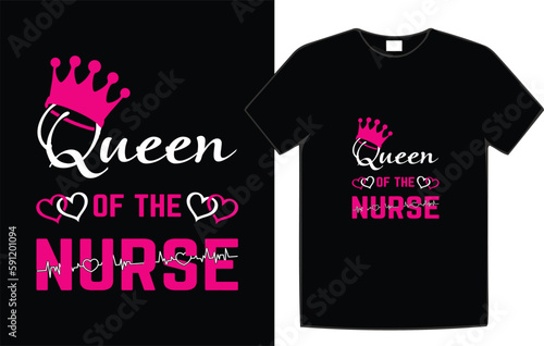 Nurse Typography T-Shirt Design