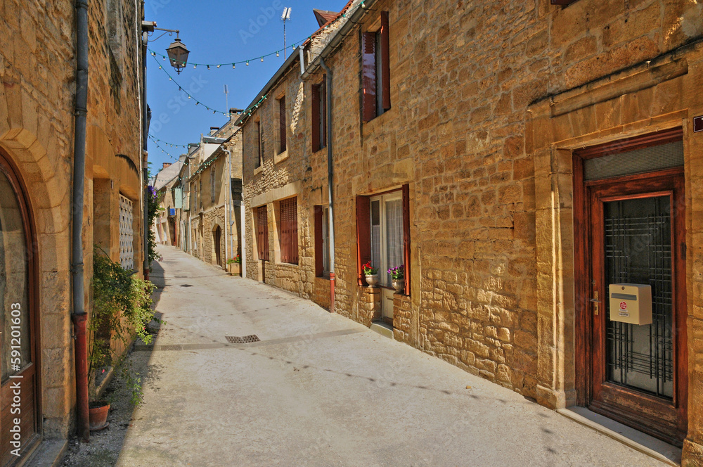France, village of Salignac in Dordogne