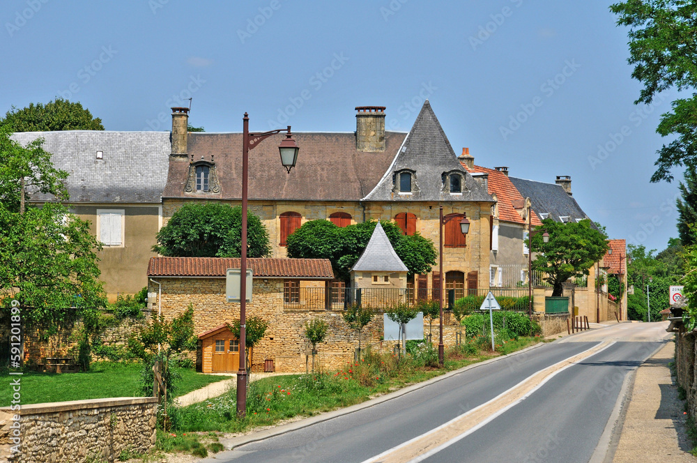 France, picturesque village of Saint Crepin et Carlucet in Dordogne