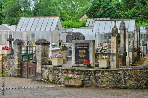 France, cemetery of Saint Vincent le Paluel in Perigord photo