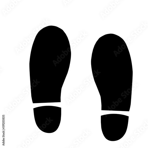 footprint silhouette
