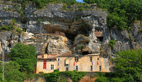 Perigord  the picturesque Maison Forte de Reignac in Dordogne