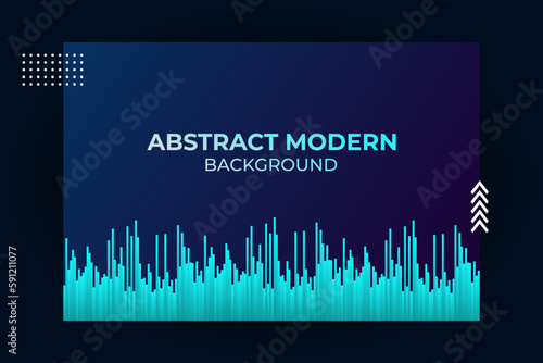 Abstract light blue gradient business and technology background. Dynamic graph line shapes composition. For banner, web, presentation, poster