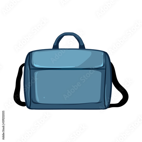 computer laptop bag cartoon vector illustration