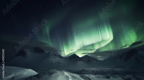 Polar Lights Mountains Landscape Desktop Wallpaper HD 4k Sweden Norway Scandinavia © Sorab