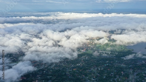 vue aérienne panoramique d'Oslo depuis Holmenkollen, norvège 