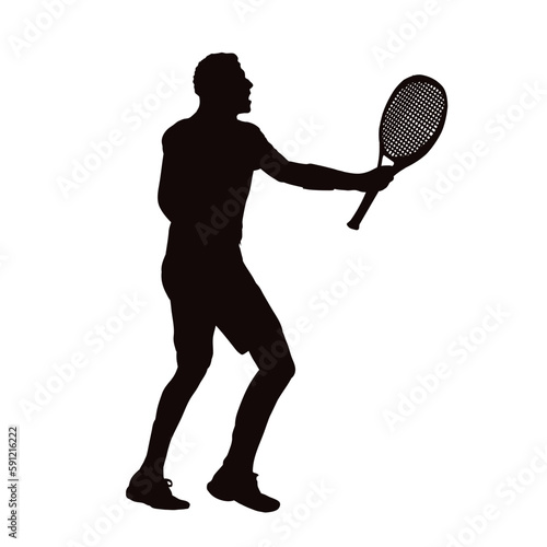 tennis player silhouette © KR Studio