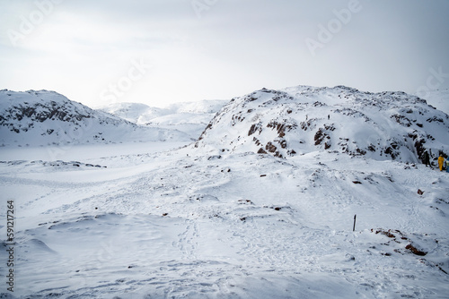 Nature of the Murmansk region. Russia. Teriberka. March 2023 © Евгения Макеева