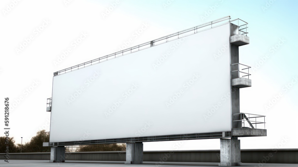 billboard stand on the street, generative ai billboard stand on the street, generative ai