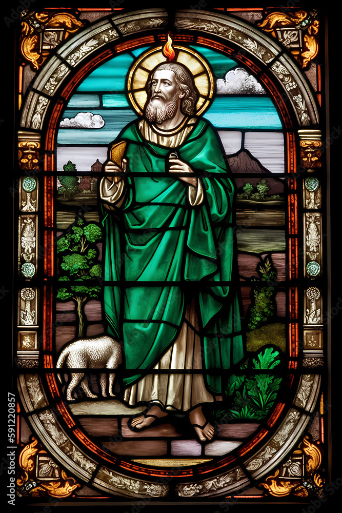 St. Jude, Patron Saint of Lost Causes. Generative ai. Illustration