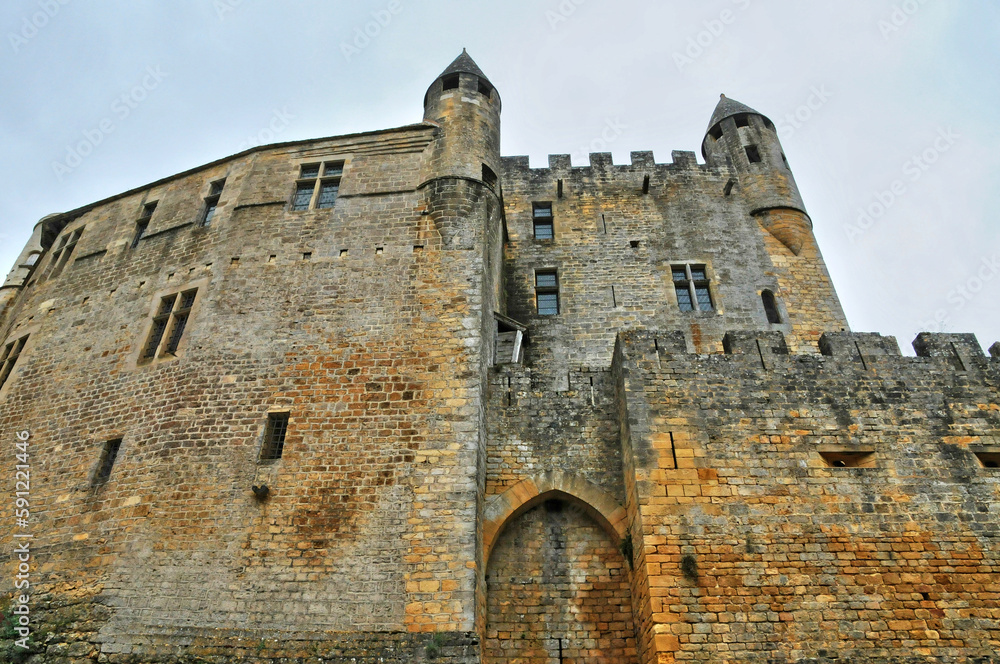 middle age castle of Beynac in Dordogne