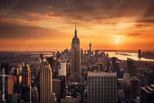 beautiful views of magnificent new york AI