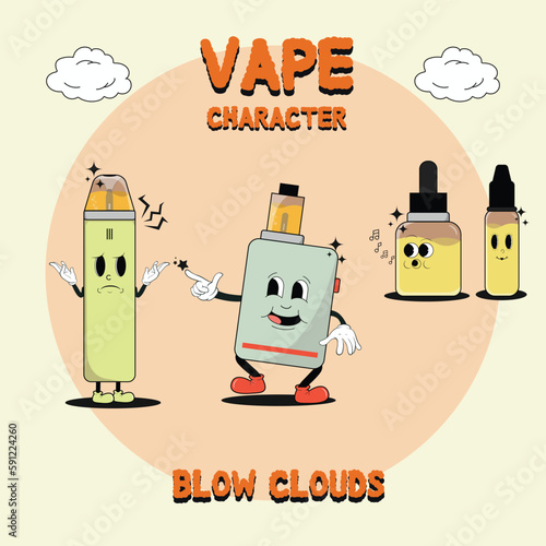 Vape Character Retro