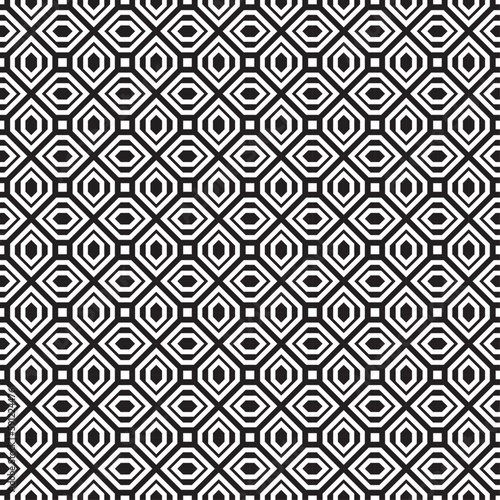 Vector seamless models. Modern stylish texture. Composition from regularly repeating geometrical element. Monochrome, simple. Vector illustrations.