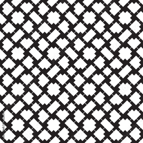 Vector seamless models. Modern stylish texture. Composition from regularly repeating geometrical element. Monochrome, simple. Vector illustrations.