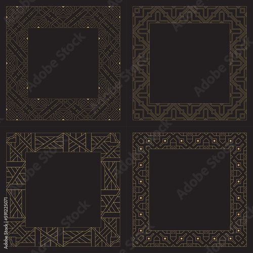 Pattern. Postcard. Venzel, decorative frame. Logo, template, labels and icons. Vector.