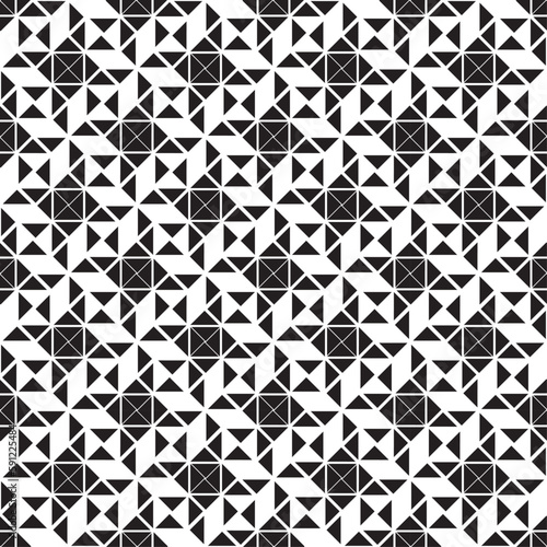 Vector seamless models. Modern stylish texture. Composition from regularly repeating geometrical element. Monochrome, simple. Vector illustrations.