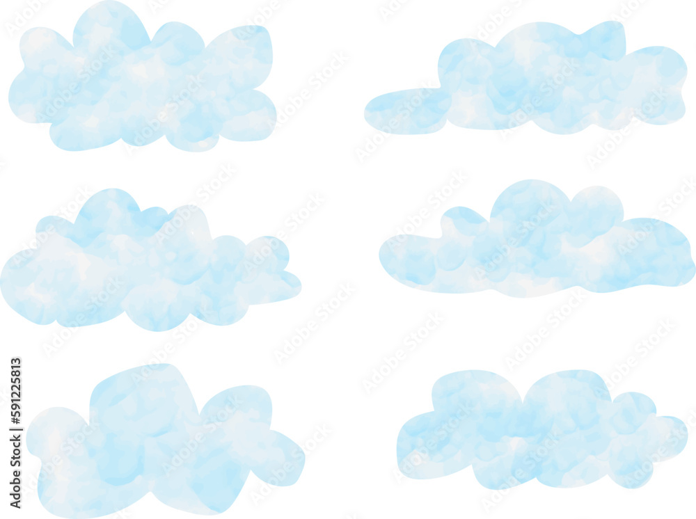 Cloud isolated on white