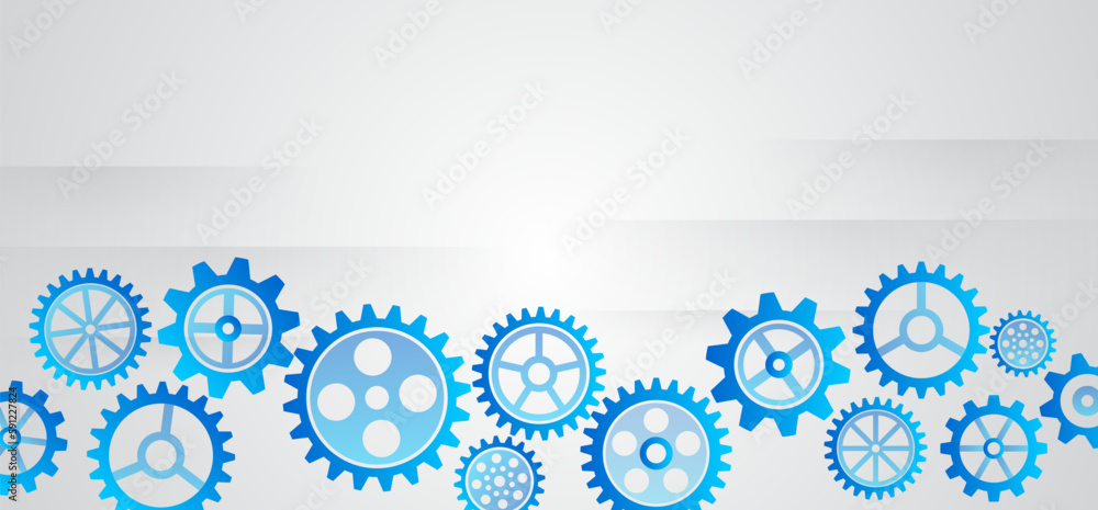 Cogwheel for science experiment presentation. Futuristic high tech concept. Business and industry internet banner. The mechanism consisting of gears on a gray background for the presentation. Cogwheel for science experiment presentation. Futuristic high tech concept. Business and industry internet banner. The mechanism consisting of gears on a gray background for the presentation.