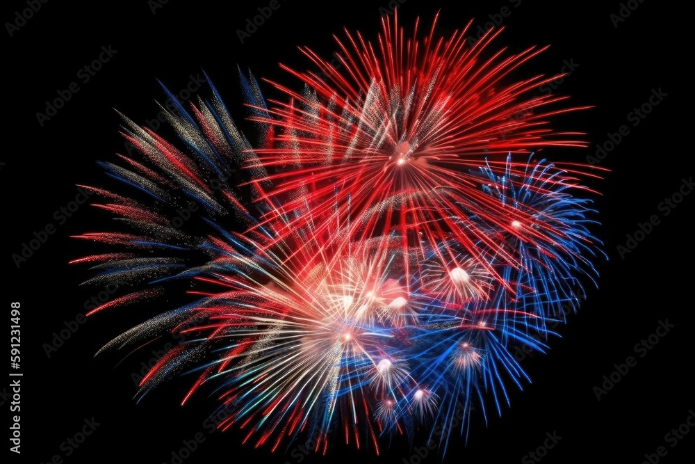 An abstract representation of fireworks exploding Generative AI An abstract representation of fireworks exploding Generative AI