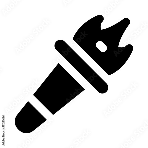 torch icon for your website, mobile, presentation, and logo design.