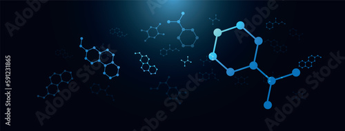 sfondo, molecole, chimica, biologia