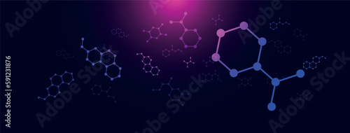 sfondo, molecole, chimica, biologia
