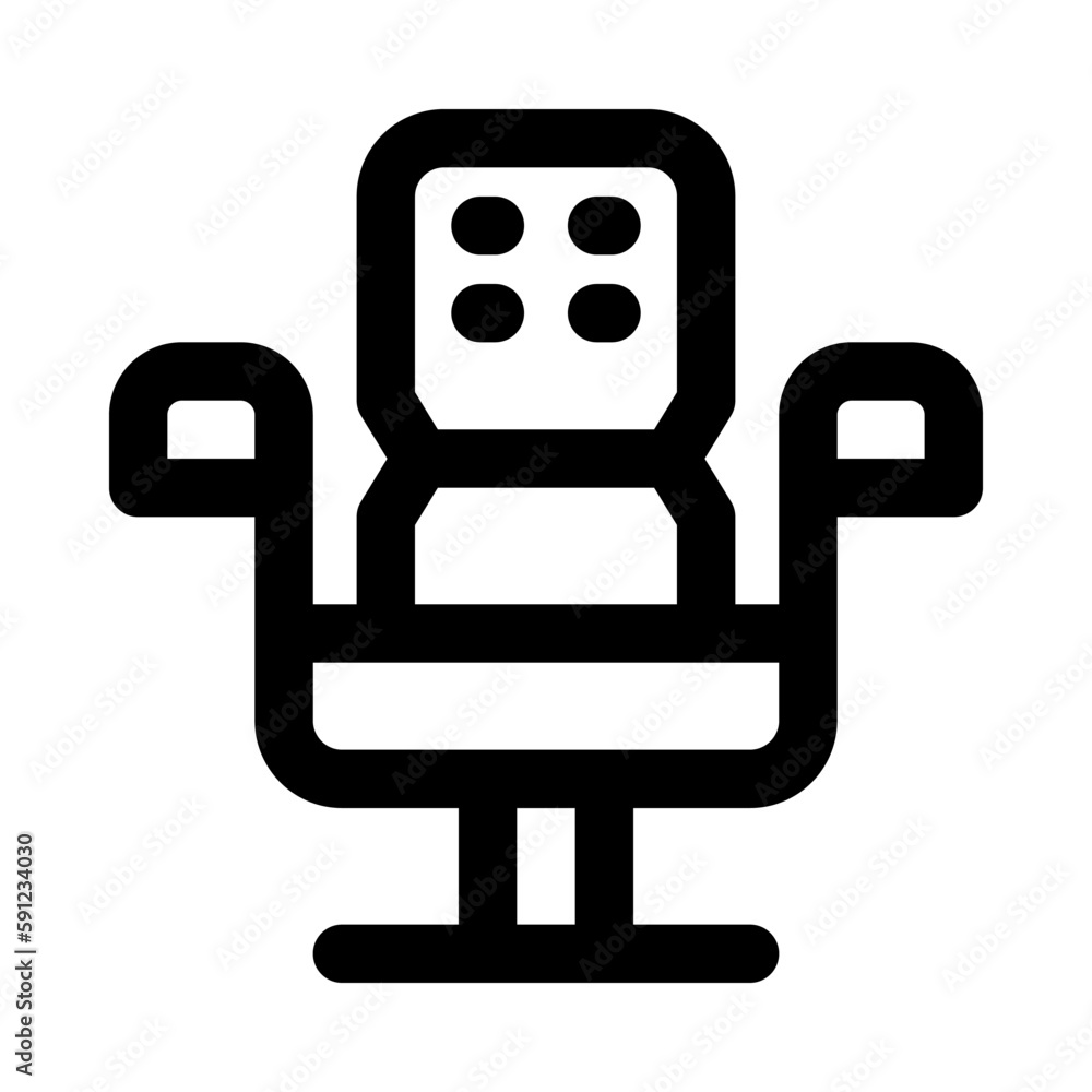 gaming chair icon for your website, mobile, presentation, and logo design.