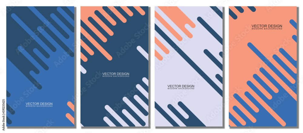Abstract modern template set background. Abstract modern template set background.
