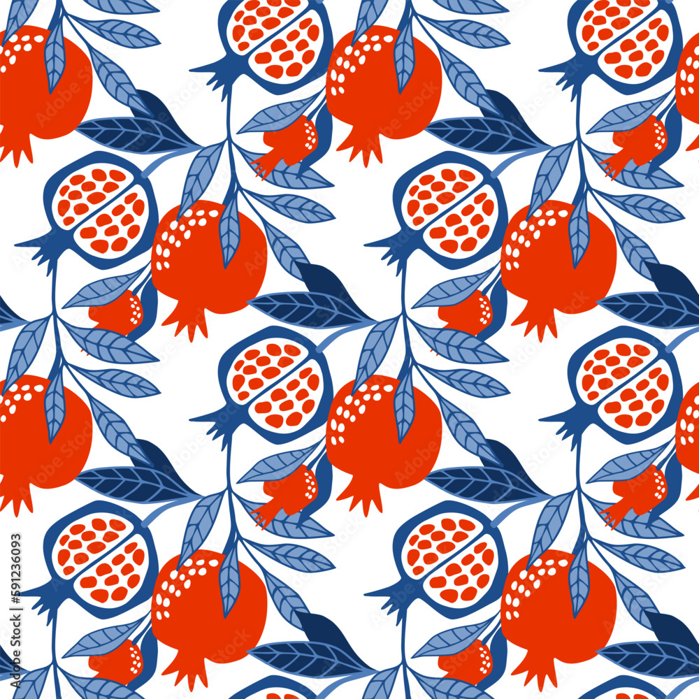 Pattern with bright garnets on a white background. Vector digital illustration. For textile, wallpaper, packaging, scrapbooking. Pattern with bright garnets on a white background. Vector digital illustration. For textile, wallpaper, packaging, scrapbooking.