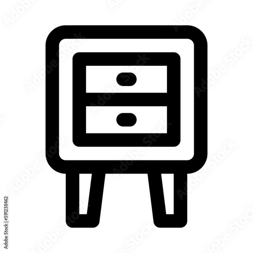 nightstand icon for your website, mobile, presentation, and logo design.