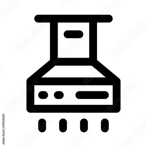extractor hood icon for your website, mobile, presentation, and logo design.