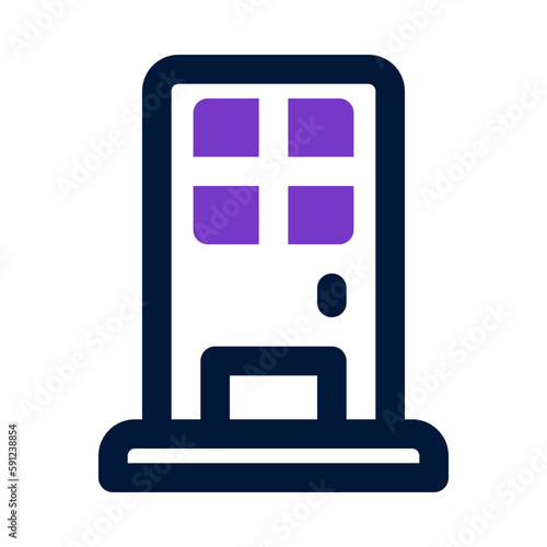 door icon for your website, mobile, presentation, and logo design.