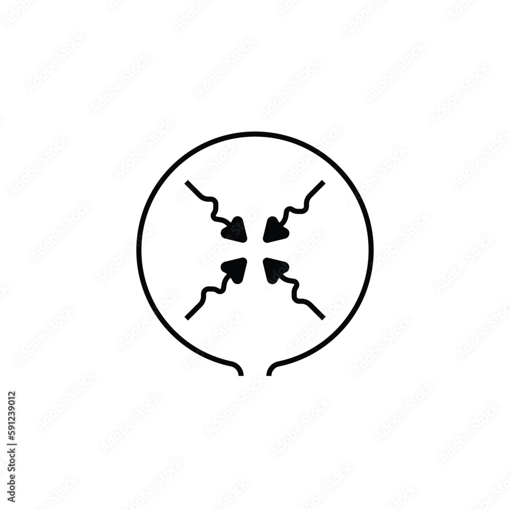 Obraz premium Radio frequency sign icon. Graphical symbol modern, simple, vector, icon for website design, mobile app, ui. Vector Illustration