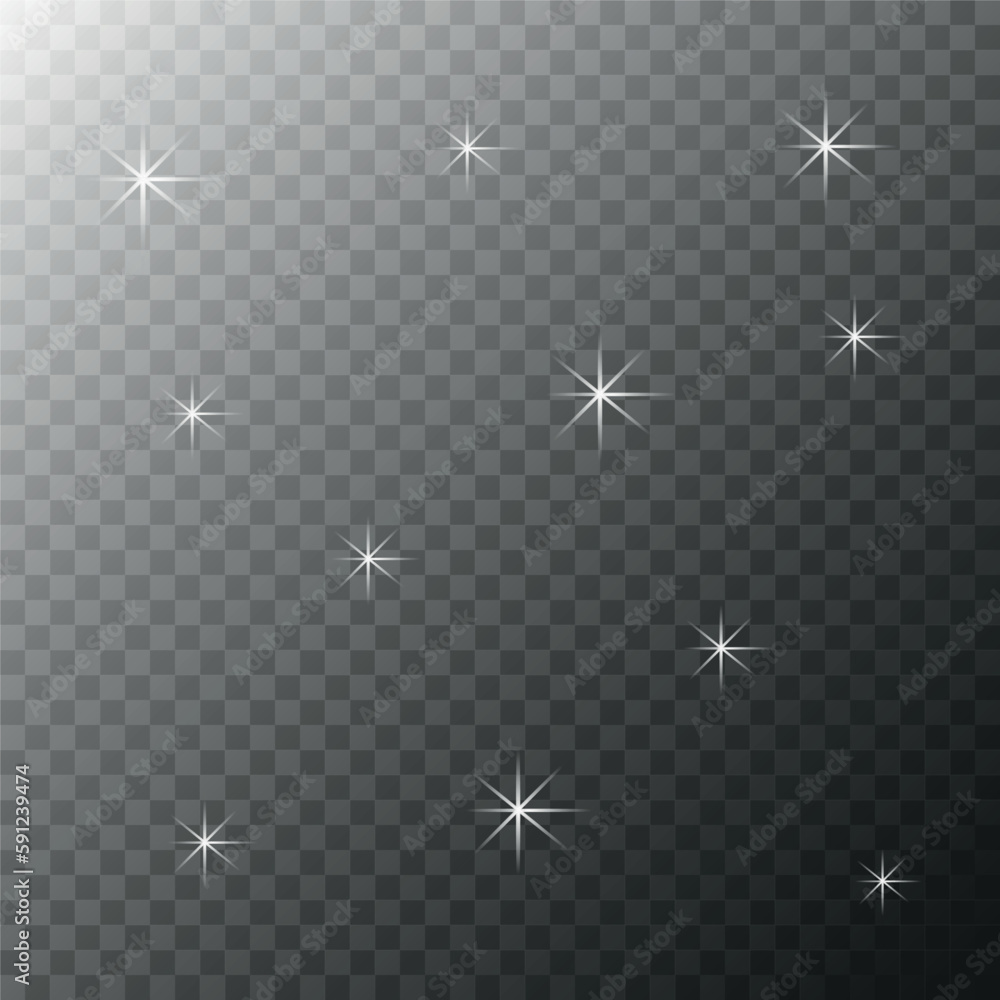 stars on transparent background Stock Vector | Adobe Stock