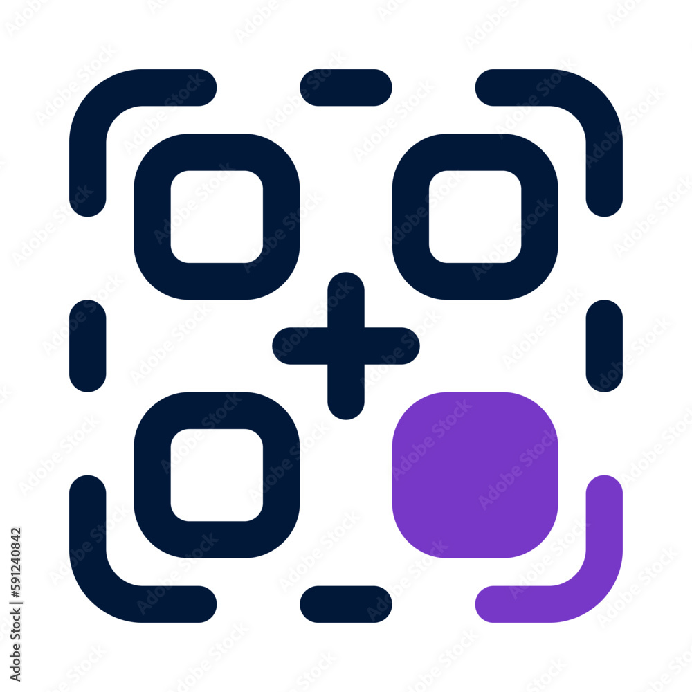 Fototapeta premium qr code icon for your website, mobile, presentation, and logo design.