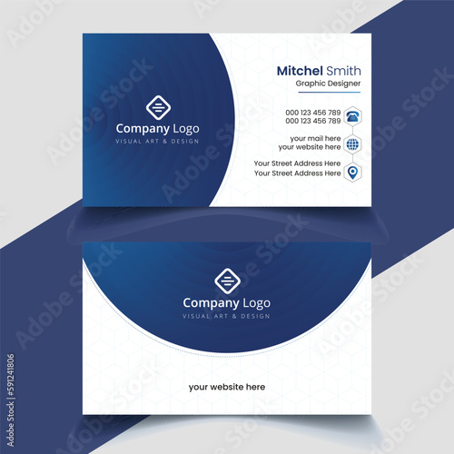 Professional elegant modern business card design
