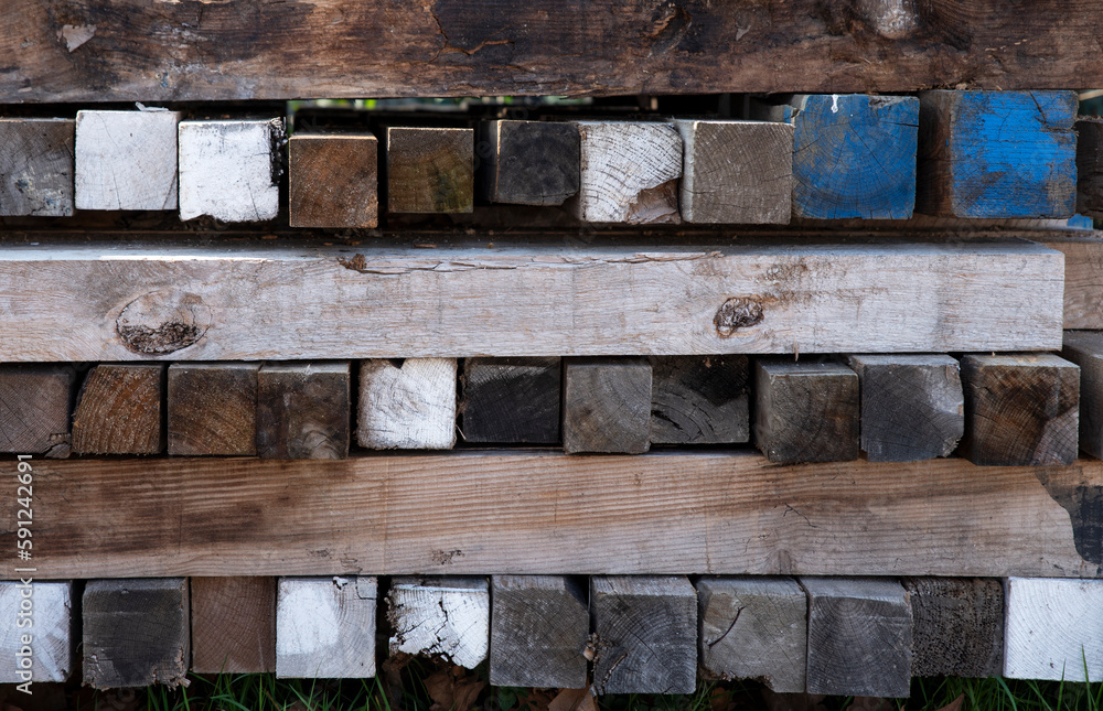 pile of colored wooden boards pile of colored wooden boards