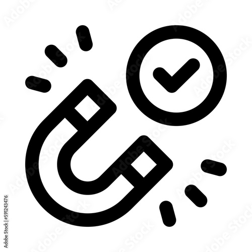 magnet icon for your website, mobile, presentation, and logo design.