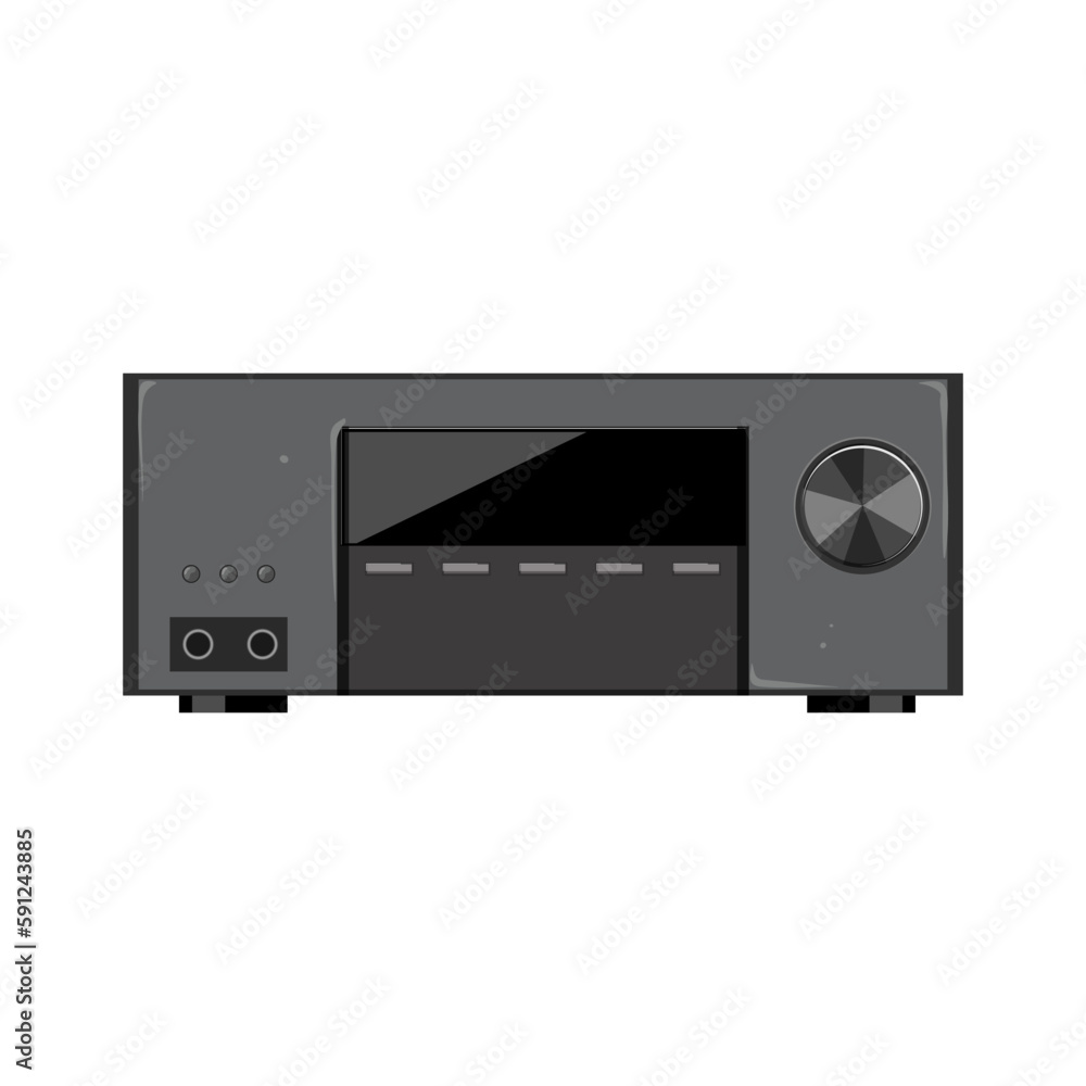 audio av receiver cartoon vector illustration audio av receiver cartoon vector illustration