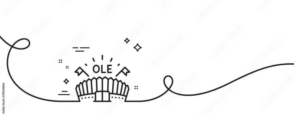 Sports Arena Line Icon Continuous One Line With Curl Stadium With sports-arena-line-icon-continuous-one-line-with-curl-stadium-with