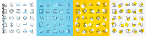 Vector icons set of Place, Ph neutral and Organic product line icons pack for web with 24 hours, Coronavirus, Discrimination outline icon. Stock analysis, Maze attention. Vector