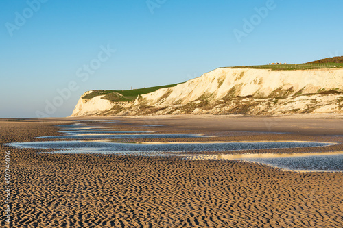 The beautiful cliffs of Cap Blanc-Nez in France. 