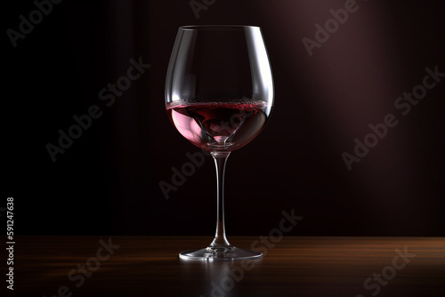 a glass of red wine, ai generated
